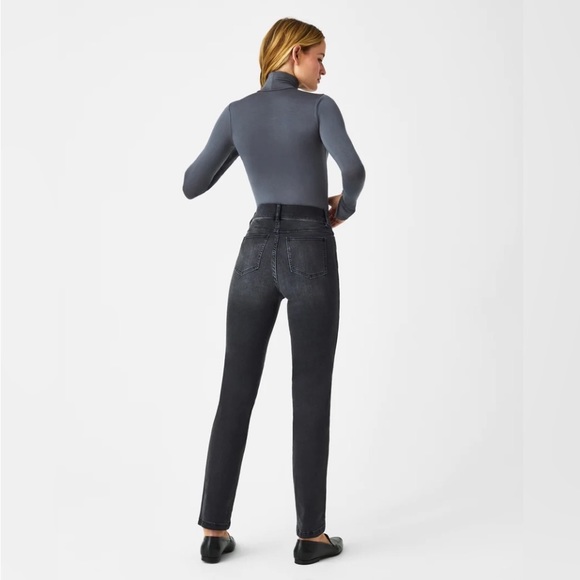 💐SPANX 20355 Straight Leg Jeans - Vintage Black - Picture 4 of 6